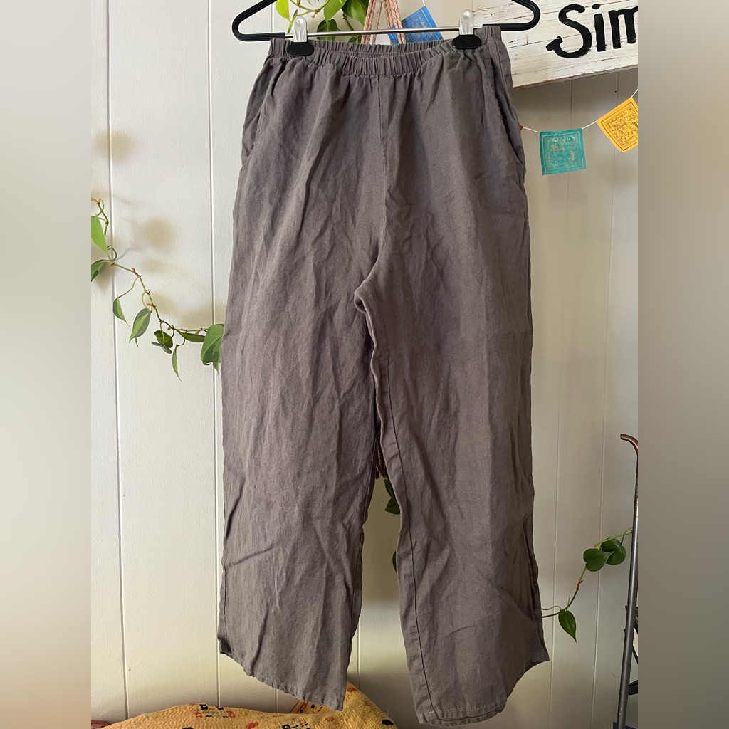 Flax Linen Charcoal Pant
